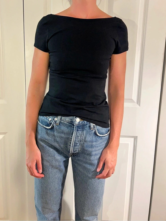 Sezane Tops - Sezane Anissa T-Shirt Black Size Small